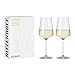 RITZENHOFF 6111006 Weißweinglas 400 ml - Serie Lichtweiss - 2 Stück im Geschenk-Set - stilvoll-modern - Made in Germany