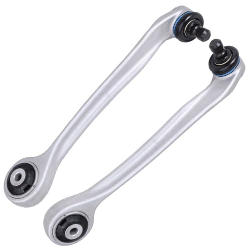 Image of Detroit Axle - Front End Control Arms Kit for 2002-2004 Audi A4 Quattro, 2 Upper Forward Control Arms with Ball Joint 2 Sway Bar Links 4 Outer Inner Tie Rods Replacement