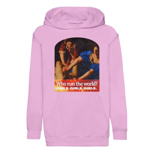 Sweat à capuche fille Who Run The World idéal pour le collège et les loisirs