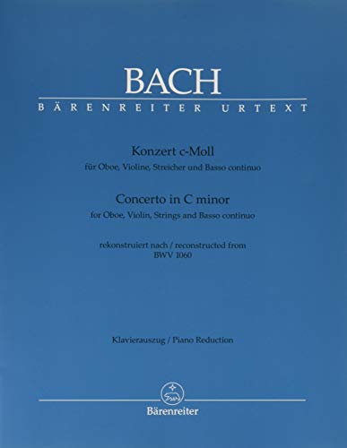Bach Concerto In C Minor For Oboe And Violin Strings and Basso continuo BWV 1060
