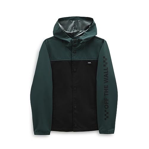Vans Luc Block Jacket Chaqueta, Green Gables, 12-14 años Unisex Niños