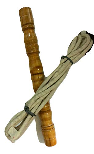 Ravindran Silk Cotton Thottil Kambu Wooden Baby Cradle Swing Stick (Yellow)