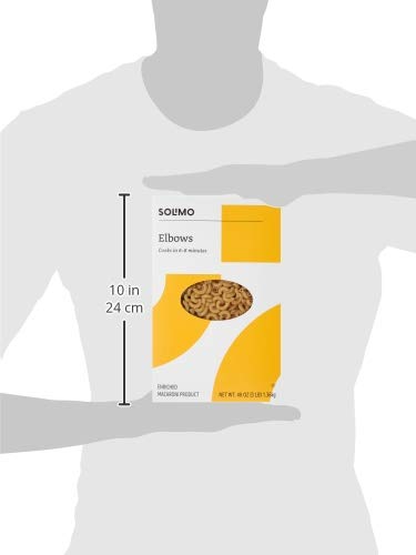 Amazon Brand - Solimo Pasta, Elbows, 48oz