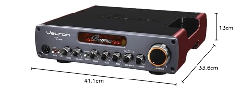 Bugera VEYRON TUBE BV1001T Ultrakompakter 2.000-Watt-Class-D-Bassverstärker mit Röhrenvorverstärker, optischem Kompressor und DYNAMIZER-Technologie