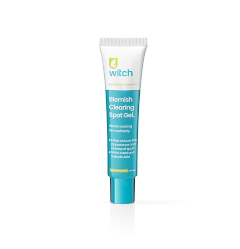 Witch Blemish Clearing Spot Gel with Salicylic Acid and Witch Hazel anti inflammatory reduces redness calms soothes and helps clear effected pores. 15ml