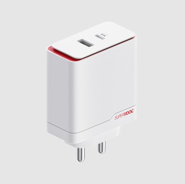 Image of Miracase Original Oneplus 100W Supervooc Dual Ports Power Adapter White Compatible With All Oneplus 12|12R|12 Pro| 11| 11R | 11 Pro| 10| 10T|10 Pro| Nord 3 | Nord Ce 3 | Nord 4