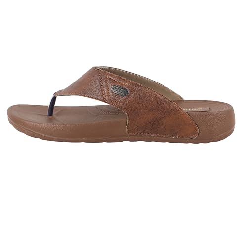 Image of WELCOME Soft Men's Slippers with Cushion FootBed for Adult | Comfortable & Light Weight | Stylish & Anti-Skid | Waterproof & Regular Flip Flops for Gents /Boys