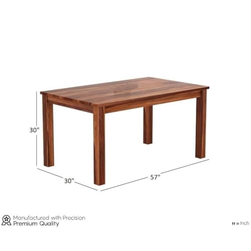 Image of MAMTA DECORATION Solid Sheesham Wood Dining Table Set 6 Seater | Six Seater Dining Table with 6 Chairs for Living Room | Dinning Table Set 6 Seater for Living Room, Hotels & Restaurant, Honey Finish