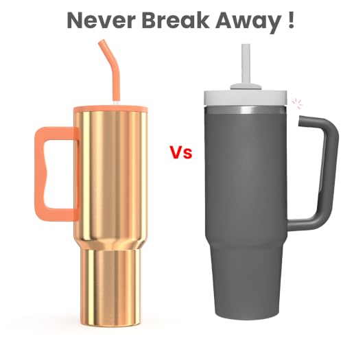 Image of enem Tumbler, Liquid Gold, Insulated Premium Vacuum Leak Proof Tumblers, Stainless Steel Travel Mug with Handle, Lid & Straw, 1.2L Tumbler for Coffee, Iced Tea, or Water