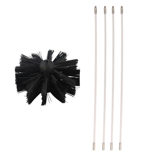 Yanwuwa Flexibler Kaminreinigungs-Set mit 4 Stangen