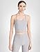 Beyond Yoga Women's Spacedye Slim Racerback Cropped Tank, Silver Mist, Small
