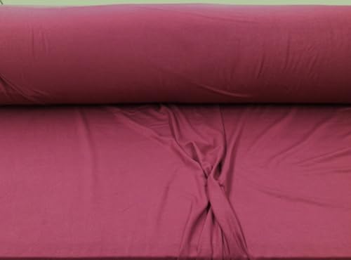 100% Viscose Bamboo 4% Spandex Fabric 4 Way Stretch Burgundy B424