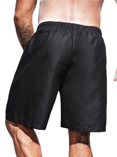 Floerns Men's Graphic Print Drawstring Waist Swim Trunks Beach Shorts Swimwear2