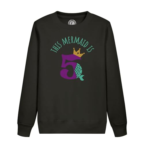 Sweatshirt enfant sirène 5 ans pour souffler ses bougies et jouer lors de sa fête