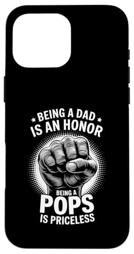Dad Life Strong Fist Family Pride ヴィンテージ 父 おじいちゃん スマホケース iPhone 16 Pro Max 用