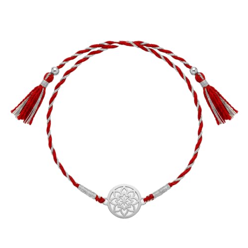 Image of GIVA 925 Silver Kusum Chakra Rakhi | Raksha Bandhan Rakhi for Mens | Gift for Couple | With Certificate of Authenticity and 925 Stamp