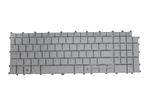 Teclado repuesto LG 16Z90RS 16Z90RS-K español SP blanco, teclado de portátil con función IA nuevo