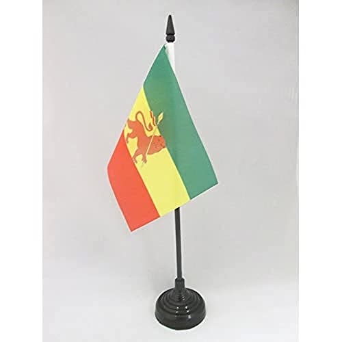 AZ FLAG Bandiera da Tavolo Etiopia con Leone