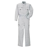 [ワークプロ] クレヒフク 秋冬 長袖 つなぎ 長袖ツナギ 330 色:シルバーグレー サイズ:M