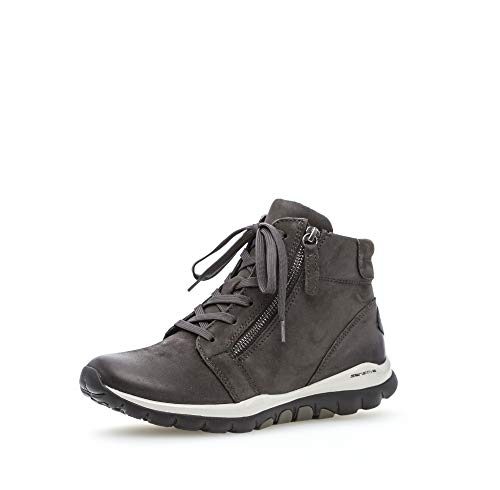 Gabor Damen Stiefeletten, Frauen Ankle Boots,Übergrößen,Optifit- Wechselfußbett, reißverschluss Ladies feminin,Dark-Grey (Mel.)… – Ansicht 1