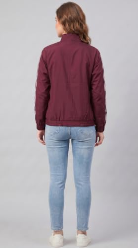 Image of Women Lightweight Jacket | Solid Casual Windcheater With 2 Pockets