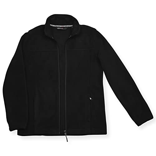 Swiss Alps Womens Full Zip Polar Fleece Jacket With Pockets, Navy, M #TOP3