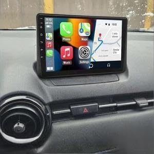 Android 13 Double Din Car Radio Stereo for Mazda 2 Demio 2014-2023 with Wireless Carplay Android Auto, 2+32G 9" IPS Car Audio Receiver w/WiFi GPS Bluetooth Backup Camera SWC for Base Trim
