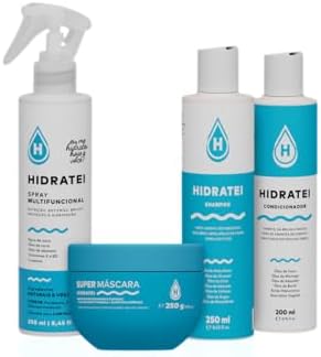 Leave-in + Super Máscara +Shampoo e Condicionador Hidratei