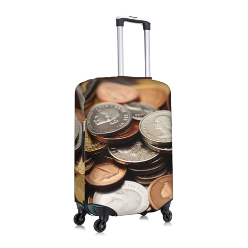 Travel Luggage Cover Fashion Suitcase Protector Currency Coin Spandex Baggage Covers Washable Suitcase Covers Anti-Scratch Luggage Cover Protectors Fits 18-32 Inch Suitcases Small2