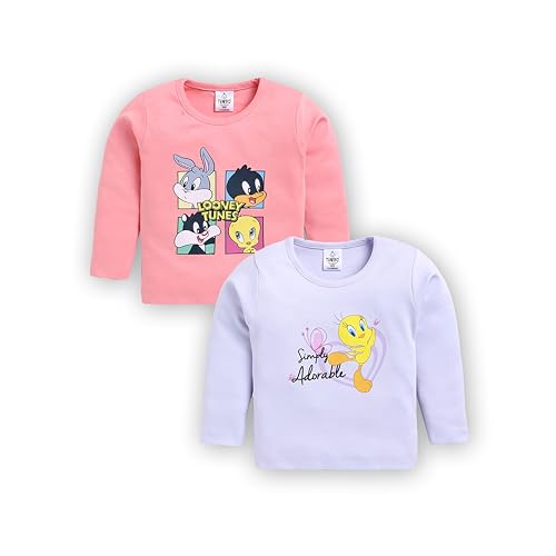 Image of TINYO Boy's Cartoon Regular Fit T-Shirt for Baby Kids