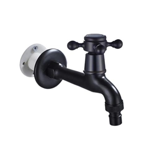 Grifo exterior de latón cepillado negro antiguo para lavadora modelo C 6