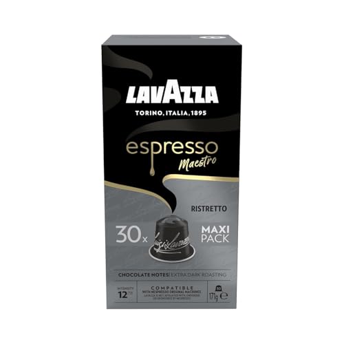 Lavazza, Espresso Maestro Ristretto, 30 Aluminium Capsules Compatible with Ne...