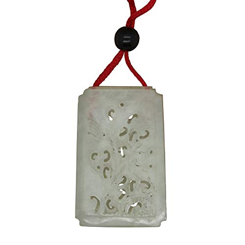 Perfume en bolsa decorativa de jade tallado chino miniatura 5