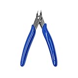 JZK Seitenschneider, kleine Kabelschere, Präzisions-Seitenschneider, Diagonalzange, Flachschneider für Bastelarbeiten, DIY-Schmuck, Modellbau, blau