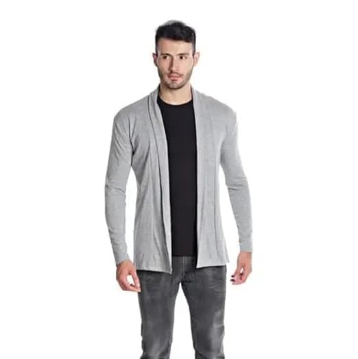 Men's Stylish Cotton Plain Shrug/Cardigans Casual Wear-picture-17