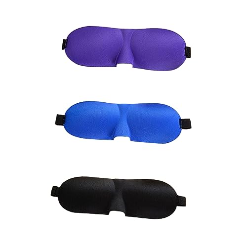 TOBBOMEY 3個 輪郭のあるアイマスク スリープマスク スリーピングマスク