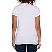 Calvin Klein Jeans Ladies' Logo Crewneck Tee | Womens Summer Tops Graphic Tees | Womens Short Sleeve Tops - White XX-Large