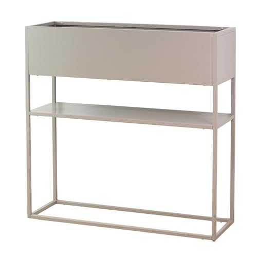 osoltus Raumteiler Cube Regal Sideboard (Hellgrau Pflanzkasten)