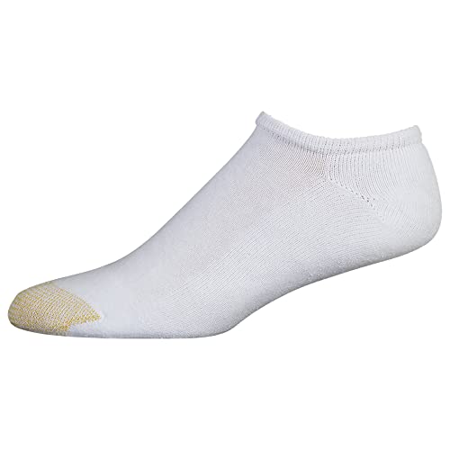 GOLDTOE Men's 656F Cotton No Show Athletic Socks, Multipairs, White (6-Pairs), Large3