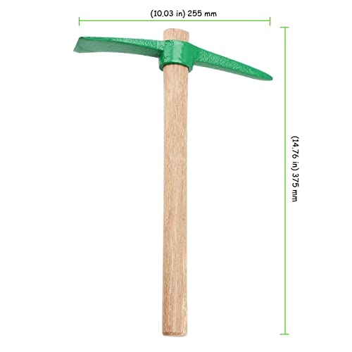 Taicheut 6 Pack 15 Inch Pick Hoe Tool, Pick Mattock With Wood Handle Garden Mattock Tool For Weeding, Planting, Exploring And Gardening #TOP1