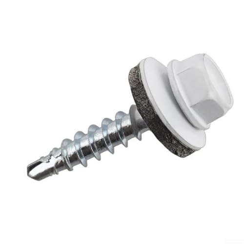 Tornillos de techo impermeables con arandela de goma para instalar paneles de metal 8