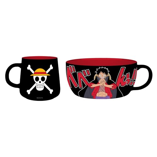ABYSTYLE One Piece - Juego de desayuno con taza y cuenco Luffy