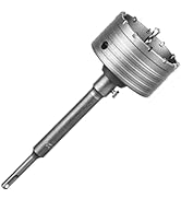 SALI Concrete Hole Saw Kits Tungsten Steel Wall Hole Cutter Drill Bit Sets with 220mm SDS Plus Sh...