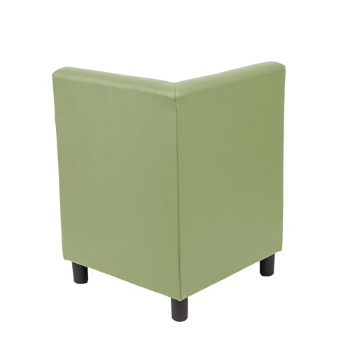 Image of FDP Kid Comfort Collective Modular Corner Armless Chair - Fern Green