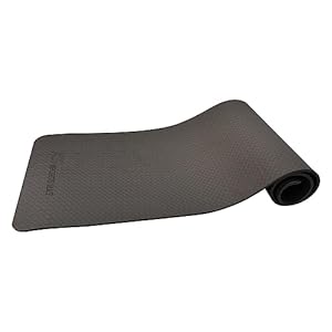 KS Premium Yoga Mat – TPE Material, Excellent Resilience, Non Slip, 72” x 24” Extra Thick 0.4″(10 mm) with Carrying Strap