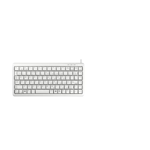 Cherry G84-4100, Tastiera Meccanica Compatta, Layout Italiano (Qwerty), Con Tasti Windows, Con Cavo (Usb E PS/2), Interruttori Cherry Ml, Grigio Chiaro-image