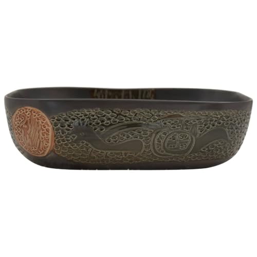 Lavabo rectangular negro de cerámica para transformar tu habitación de invitados 3