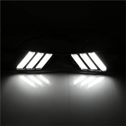 Cubierta de lámpara antiniebla Ford Focus 3 MK3 2015-2018 con luz LED diurna amarilla 3