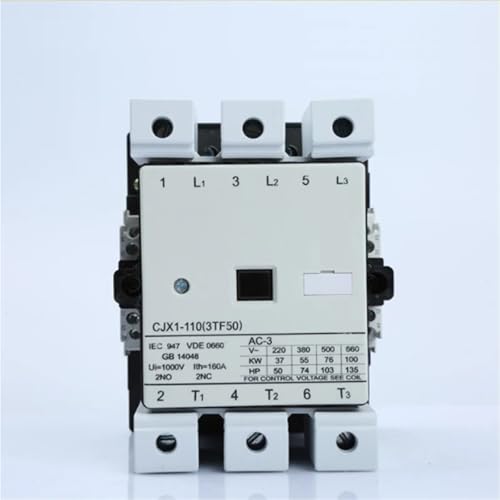 Contacteur électromagnétique CJX1-110A tripolaire 380V à haute endurance électrique