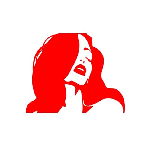 �ԗp�X�e�b�J�[ �Z�N�V�[�ȃ����O�w�A�[�K�[�� �z�b�g���b�v ���I PVC �ԗp�f�R���[�V���� �f�J�[�� �A�N�Z�T���[ �N���G�C�e�B�u �h��(Red,14cm*11cm)